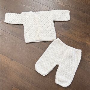 Cozy Cream Knit Baby Set - NewBorn - Gender neutral - hospital photos - soft